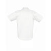 SOL'S Men's White Brooklyn Short Sleeve Twill Shirt
