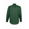 SOL'S Men's Bottle Green Bel-Air Long Sleeve Twill Shirt