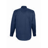 SOL'S Men's French Navy Bel-Air Long Sleeve Twill Shirt