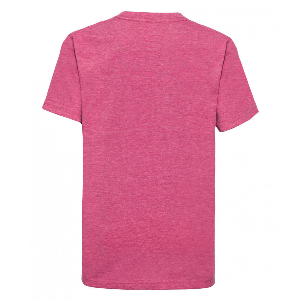 Russell Youth Pink Marl HD T-Shirt