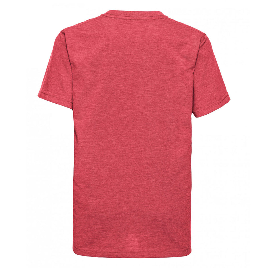 Russell Youth Red Marl HD T-Shirt
