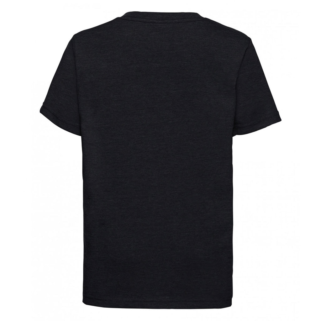 Russell Youth Black V Neck HD T-Shirt