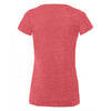 Russell Women's Red Marl V Neck HD T-Shirt
