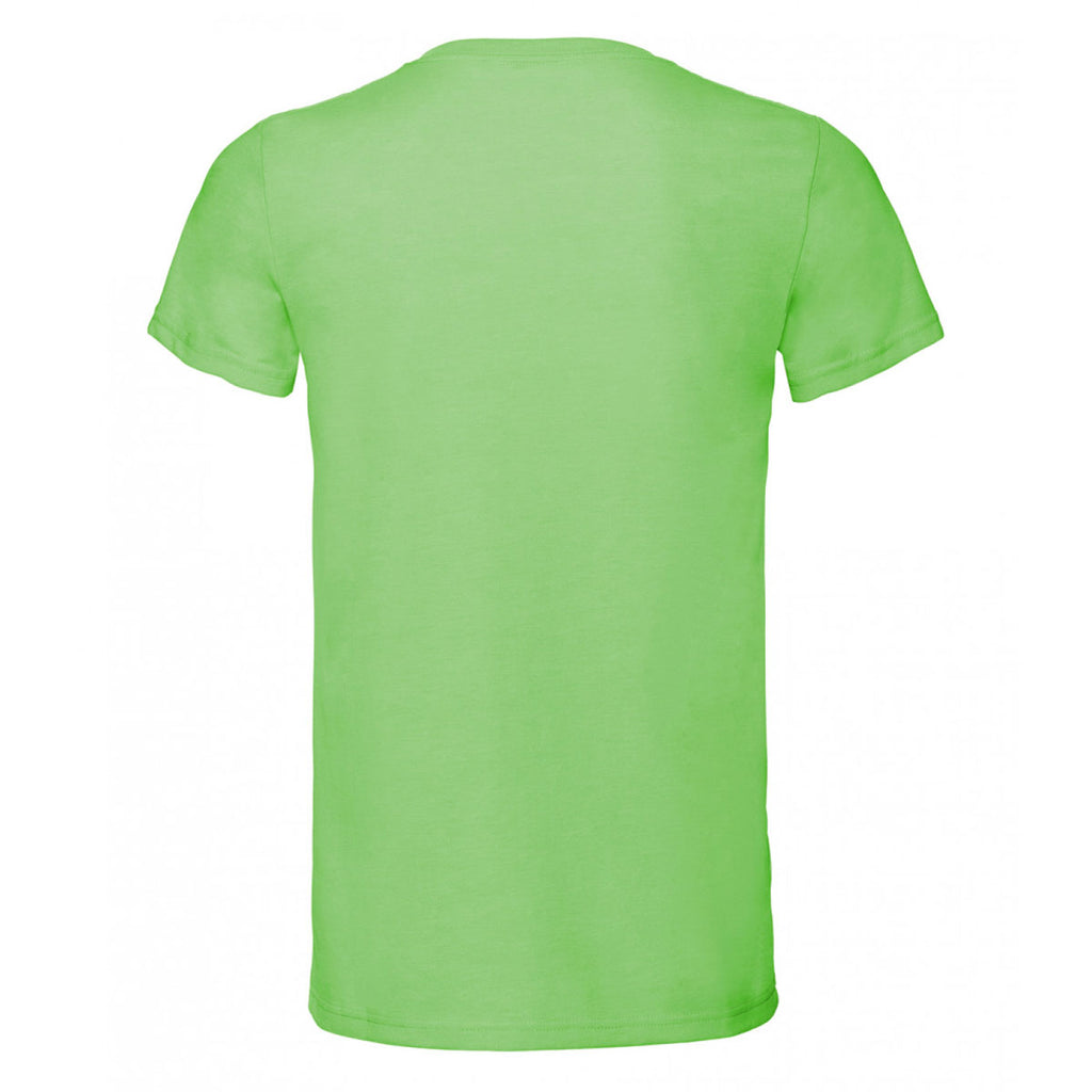 Russell Men's Green Marl V Neck HD T-Shirt