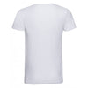 Russell Men's White V Neck HD T-Shirt