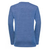 Russell Youth Blue Marl Long Sleeve HD T-Shirt