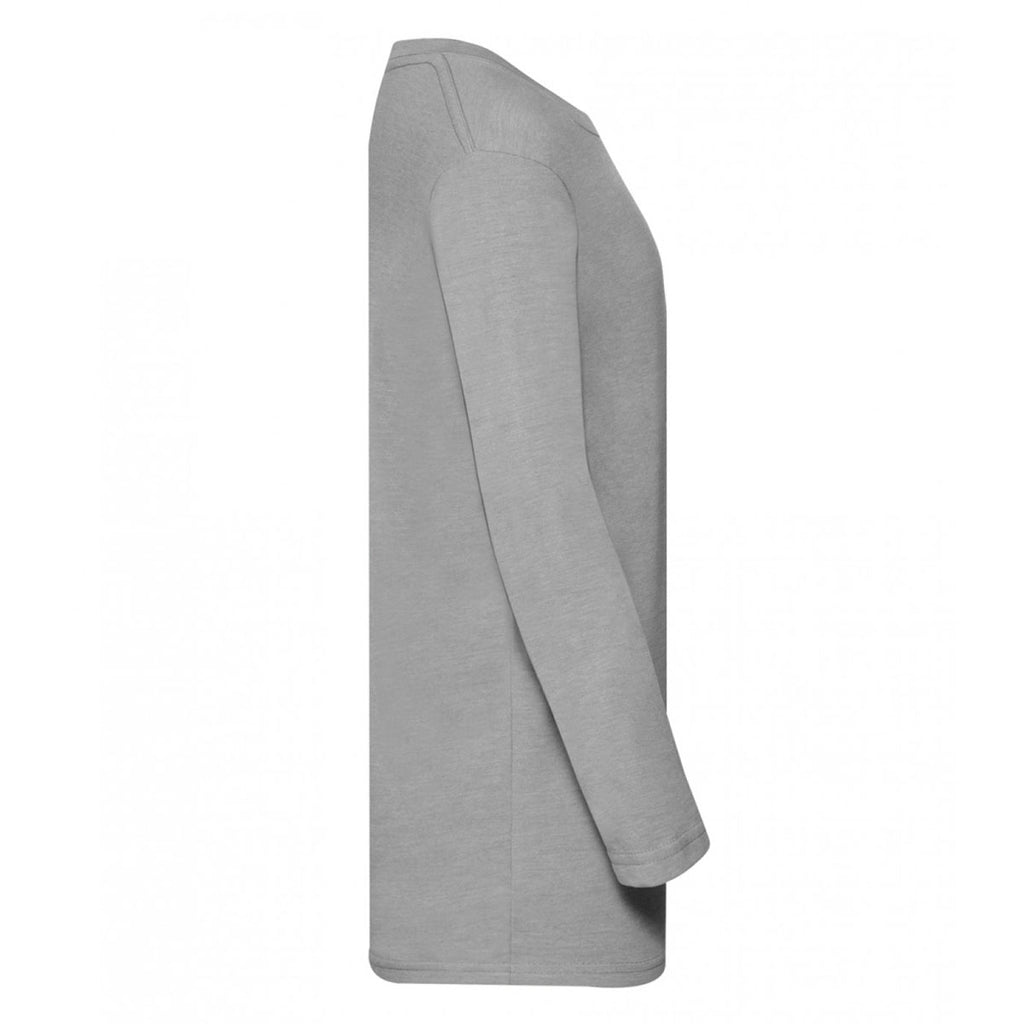 Russell Youth Silver Marl Long Sleeve HD T-Shirt