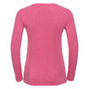 Russell Women's Pink Marl Long Sleeve HD T-Shirt