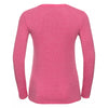 Russell Women's Pink Marl Long Sleeve HD T-Shirt