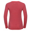 Russell Women's Red Marl Long Sleeve HD T-Shirt