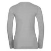 Russell Women's Silver Marl Long Sleeve HD T-Shirt
