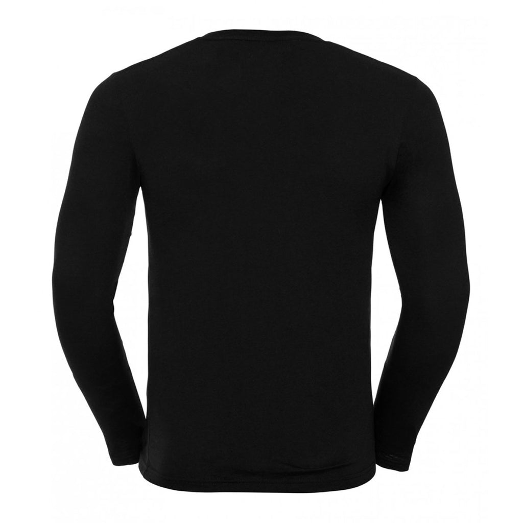 Russell Men's Black Long Sleeve HD T-Shirt