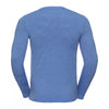 Russell Men's Blue Marl Long Sleeve HD T-Shirt
