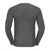 Russell Men's Grey Marl Long Sleeve HD T-Shirt