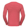 Russell Men's Red Marl Long Sleeve HD T-Shirt