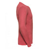 Russell Men's Red Marl Long Sleeve HD T-Shirt