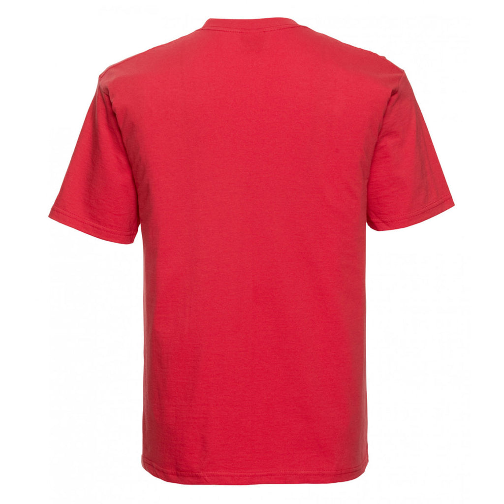 Russell Men's Bright Red Classic Ringspun T-Shirt