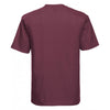 Russell Men's Burgundy Classic Ringspun T-Shirt