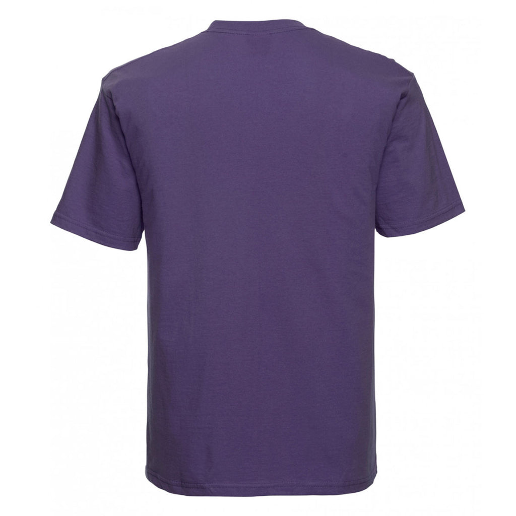 Russell Men's Purple Classic Ringspun T-Shirt