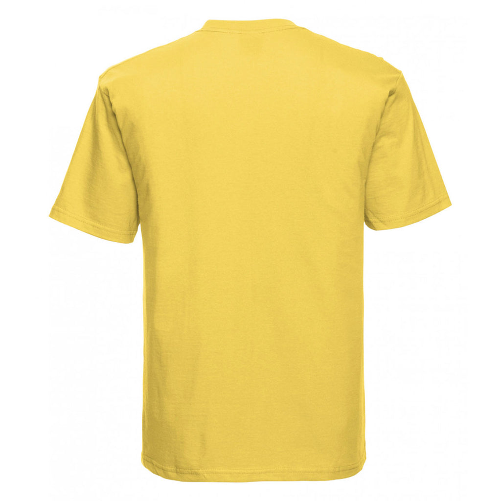 Russell Men's Yellow Classic Ringspun T-Shirt