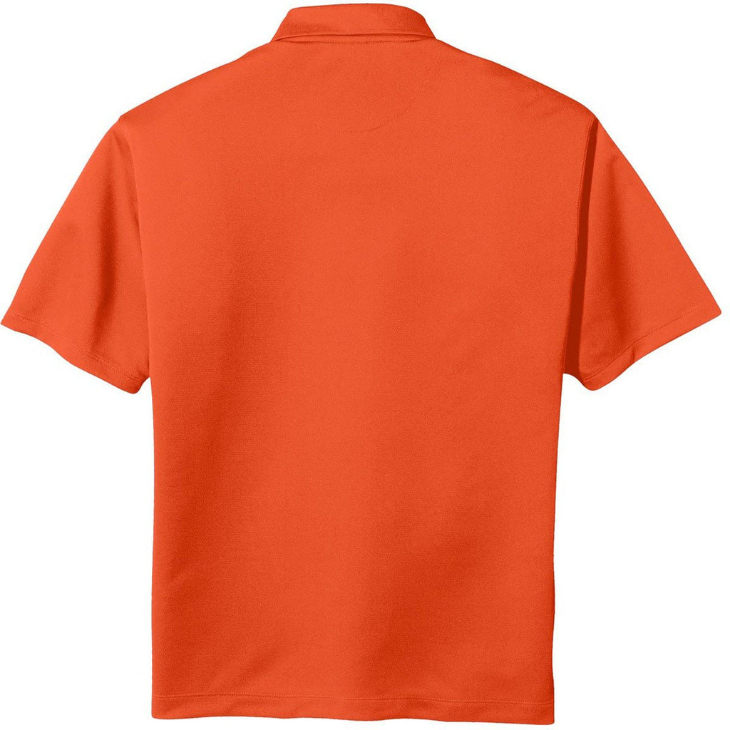 Nike Men's Orange Tech Basic Dri-FIT S/S Polo