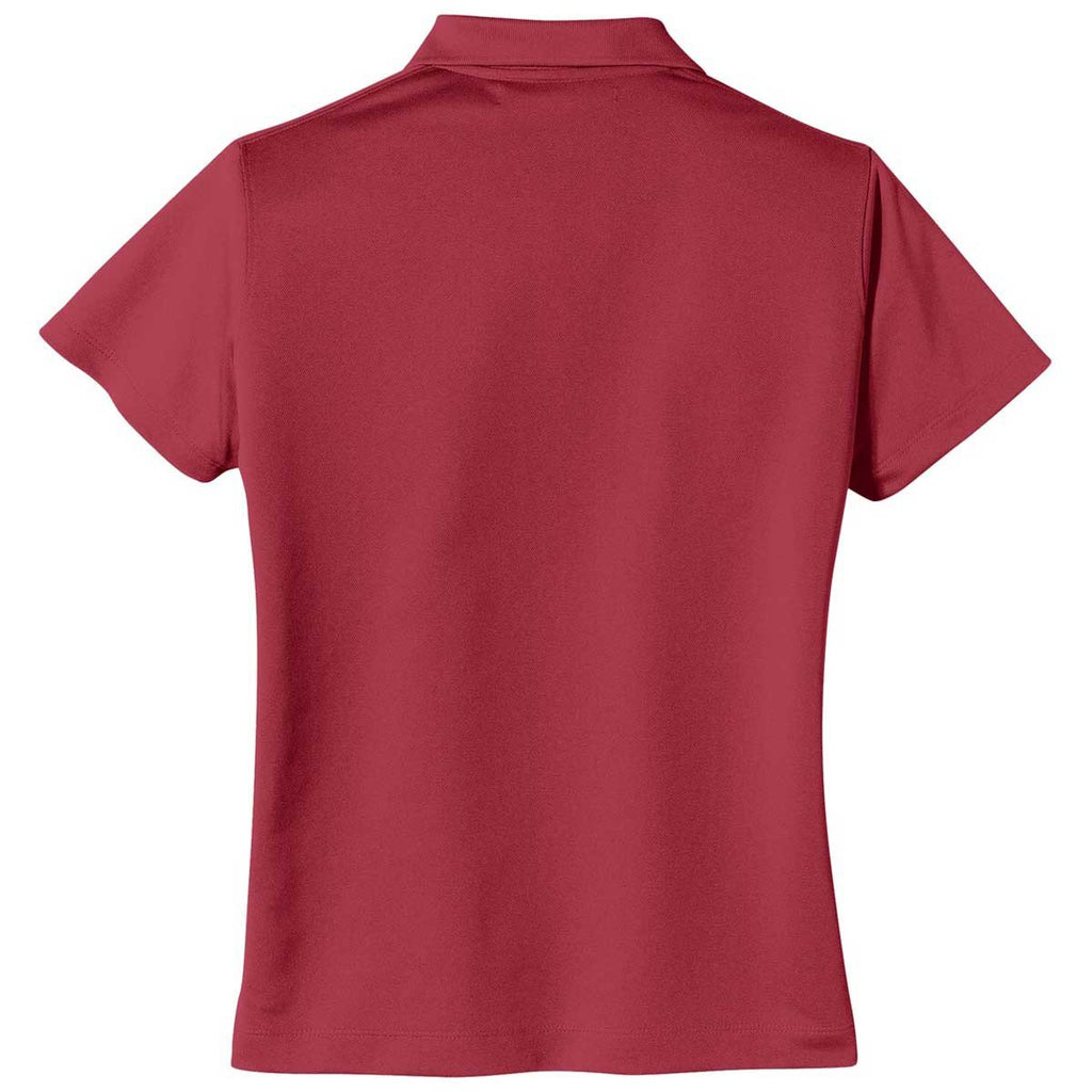 Nike Women's Red Tech Basic Dri-FIT S/S Polo