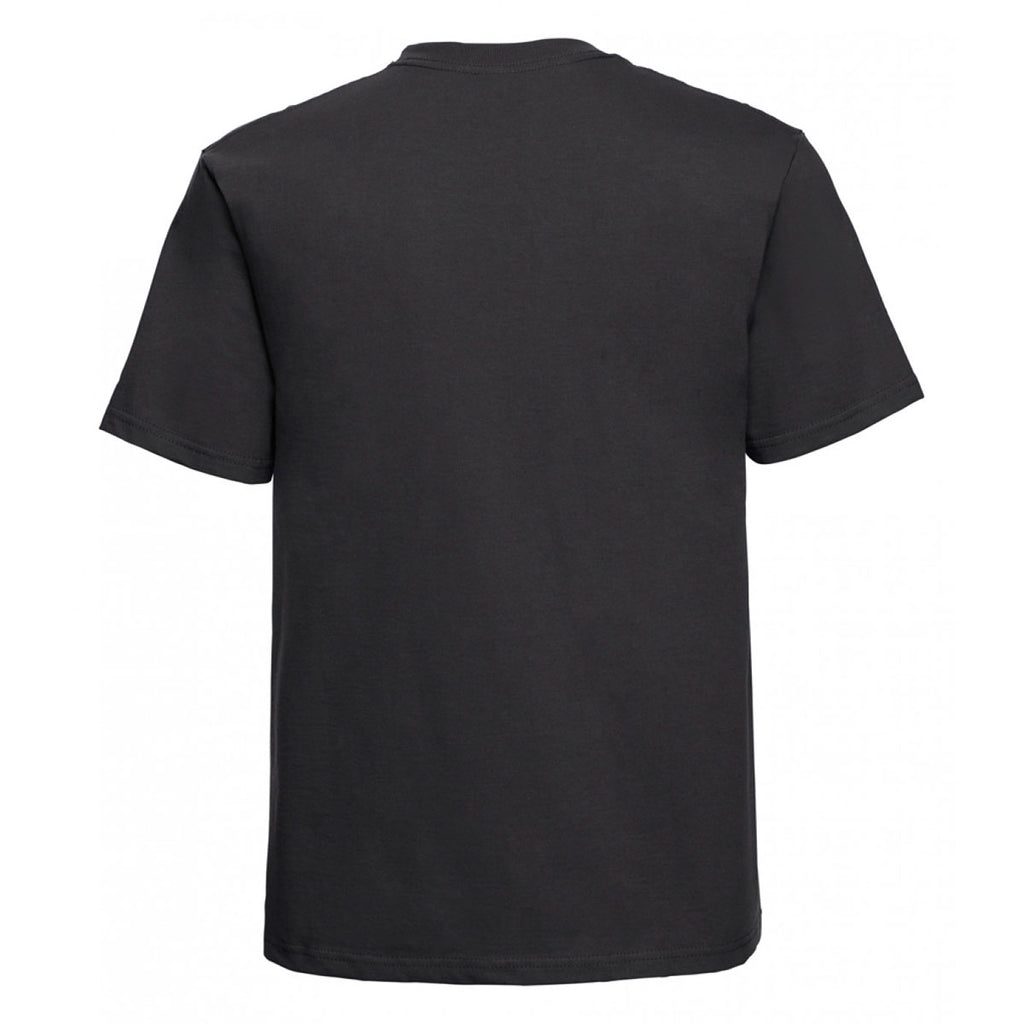 Russell Men's Black Classic Heavyweight Combed Cotton T-Shirt