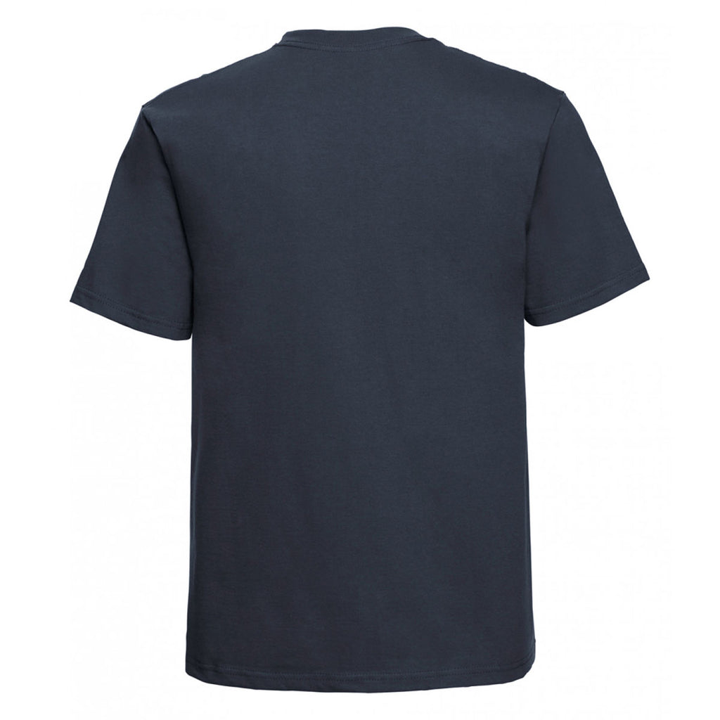 Russell Men's French Navy Classic Heavyweight Combed Cotton T-Shirt