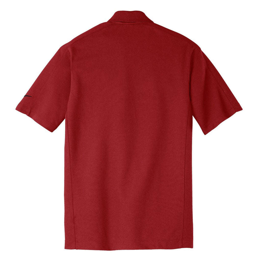 Nike Men's Red Dri-FIT S/S Pique II Polo