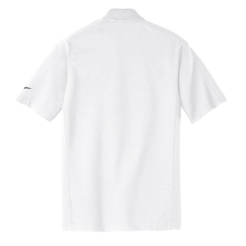 Nike Men's White Dri-FIT S/S Pique II Polo