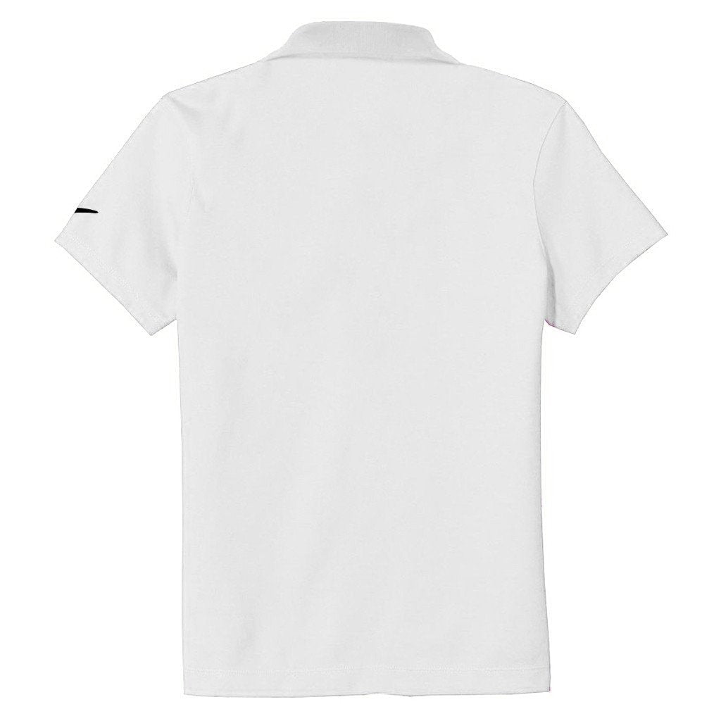 Nike Women's White Dri-FIT S/S Pique II Polo