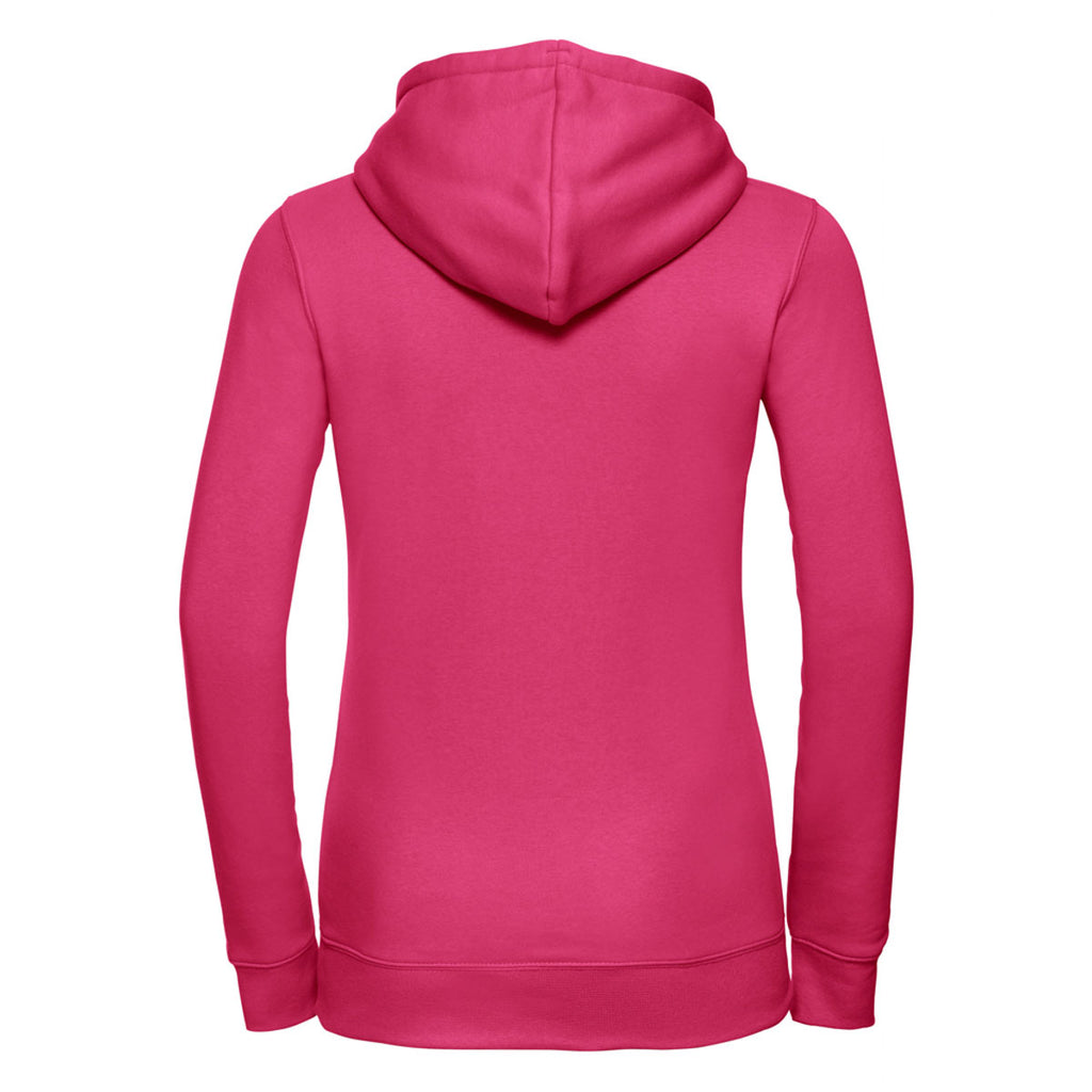 Russell Women's Fuchsia Authentic Hooded Sweatshirt