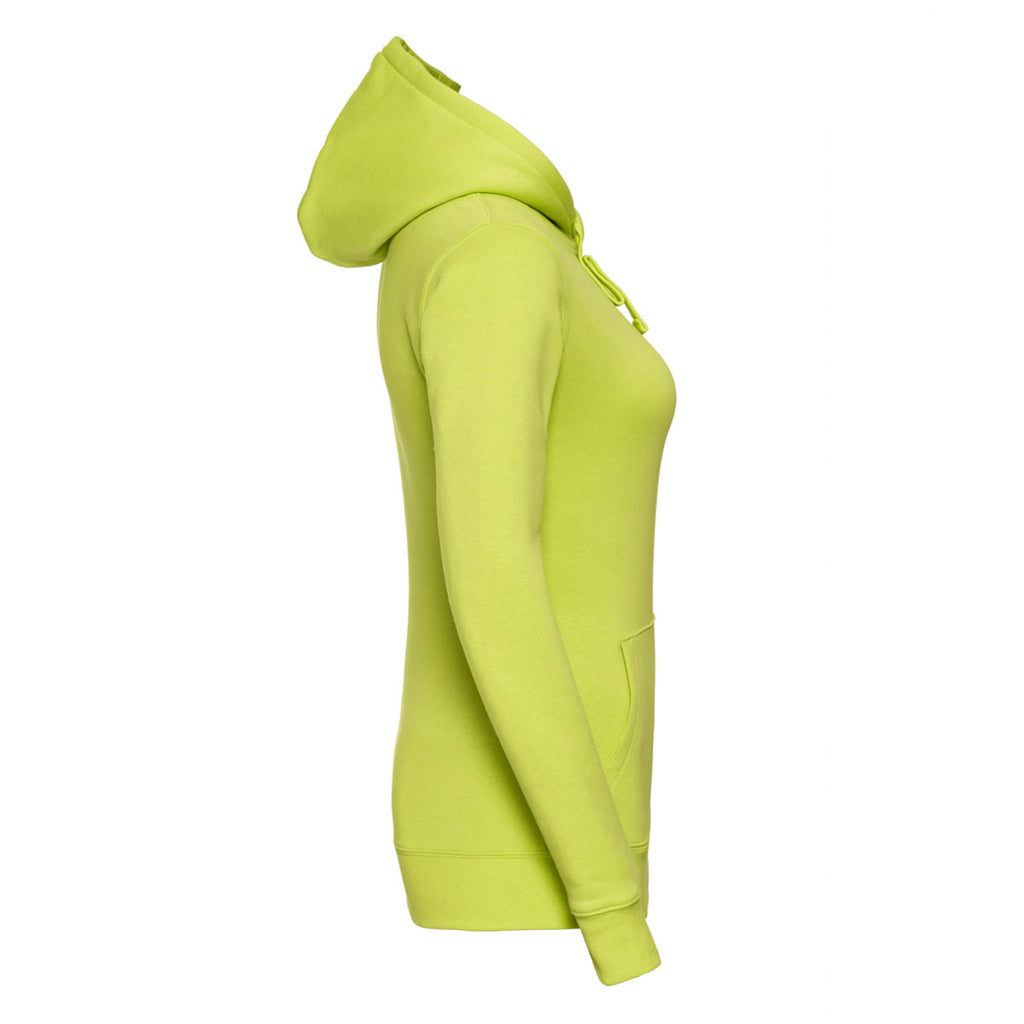 Russell Women's Lime Authentic Hooded Sweatshirt