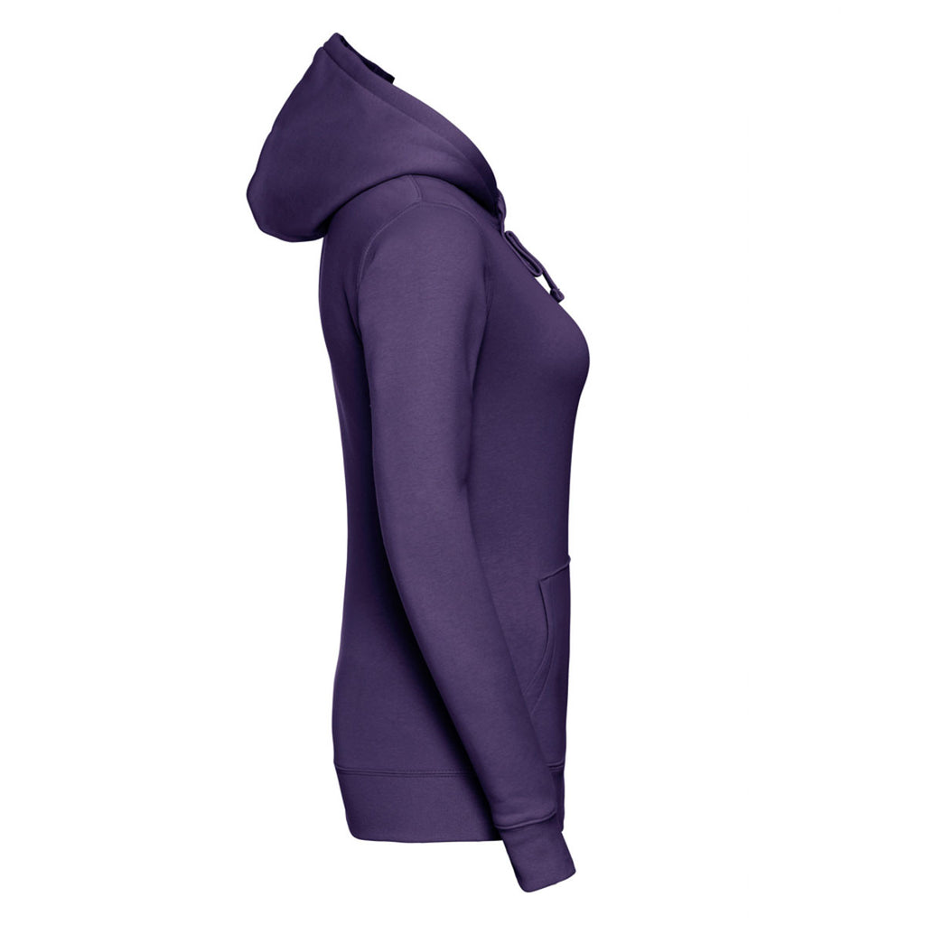 Russell Women's Purple Authentic Hooded Sweatshirt