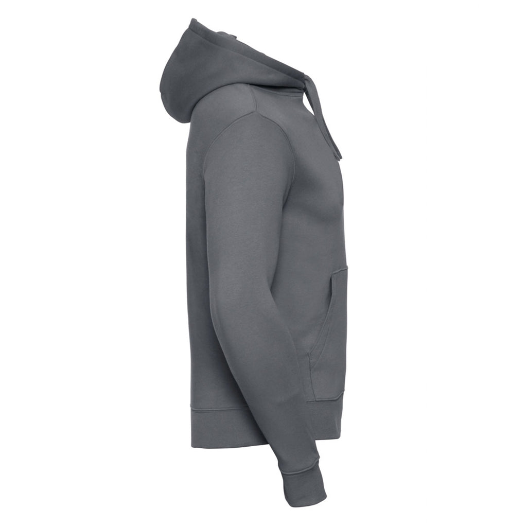 Russell Men's Convoy Grey Authentic Hooded Sweatshirt