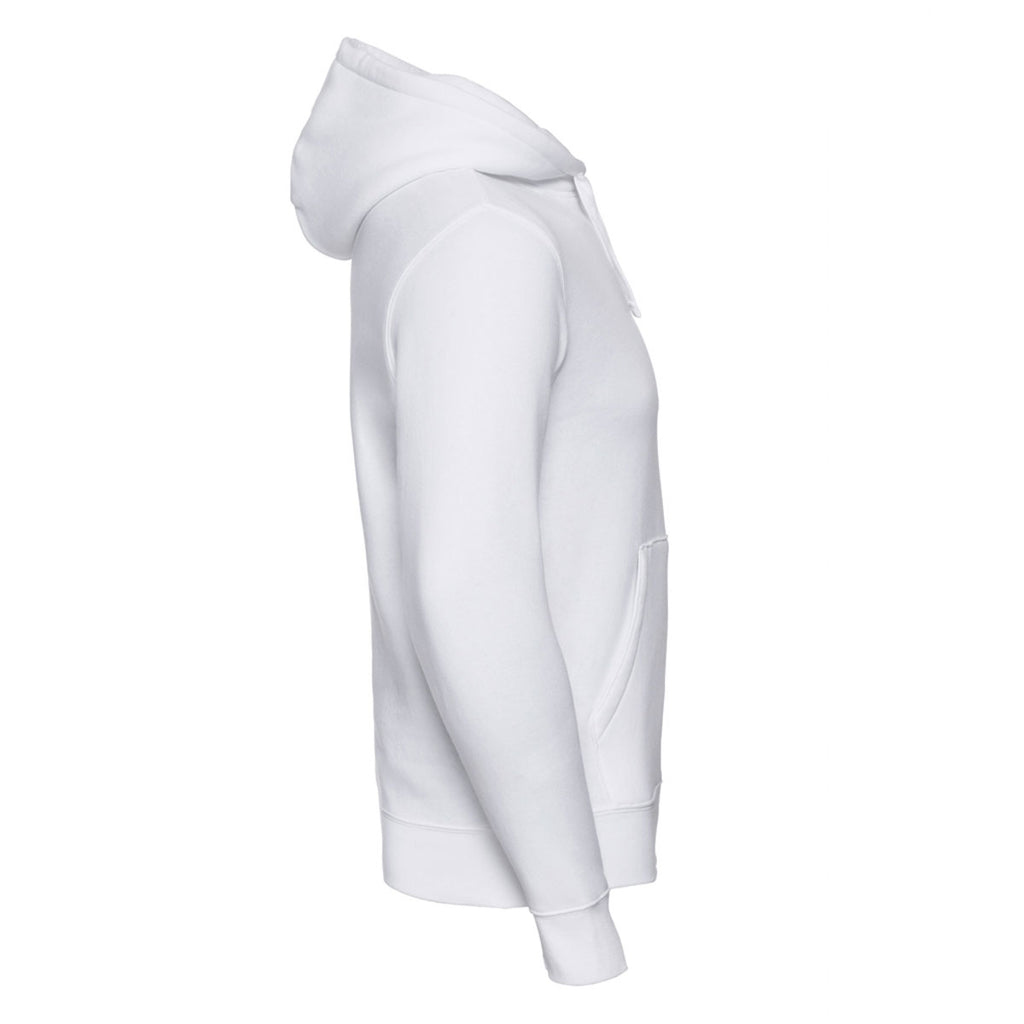 Russell Men's White Authentic Hooded Sweatshirt