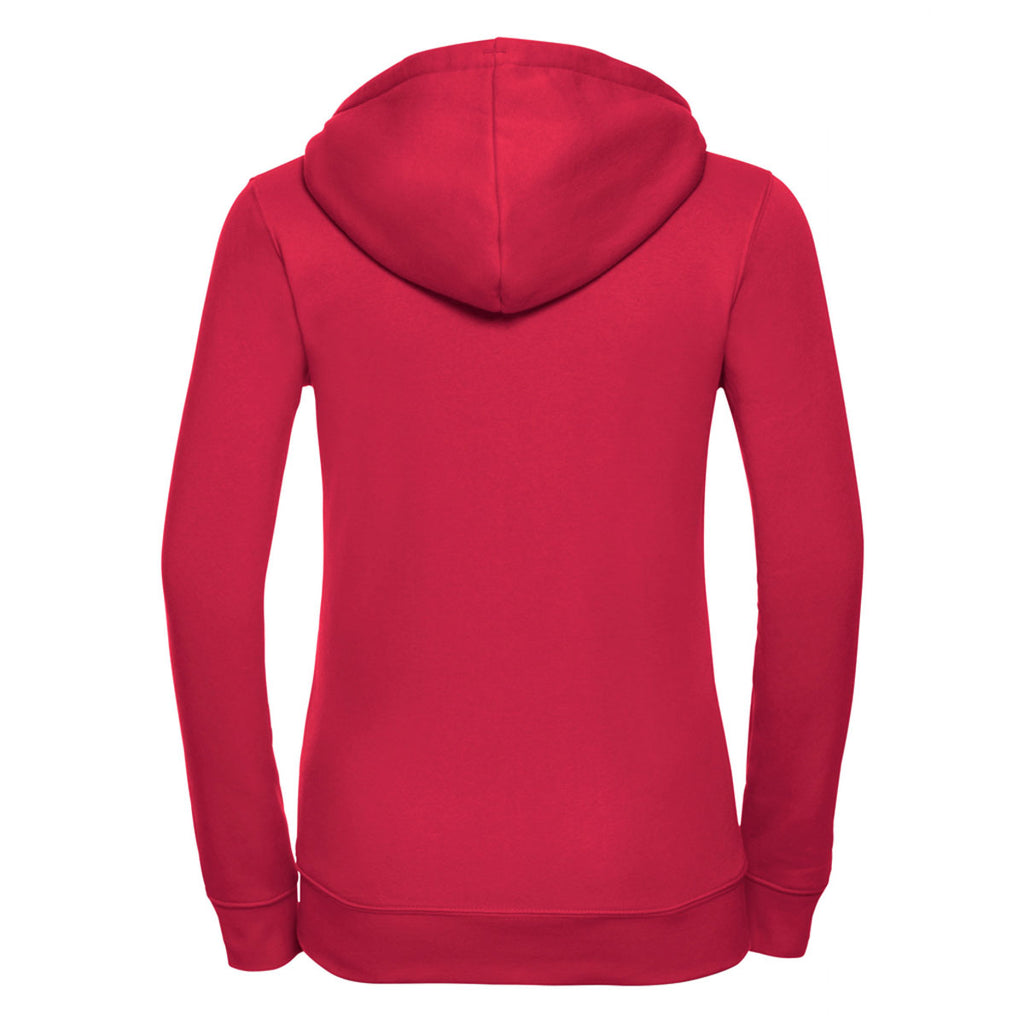 Russell Women's Classic Red Authentic Zip Hooded Sweatshirt