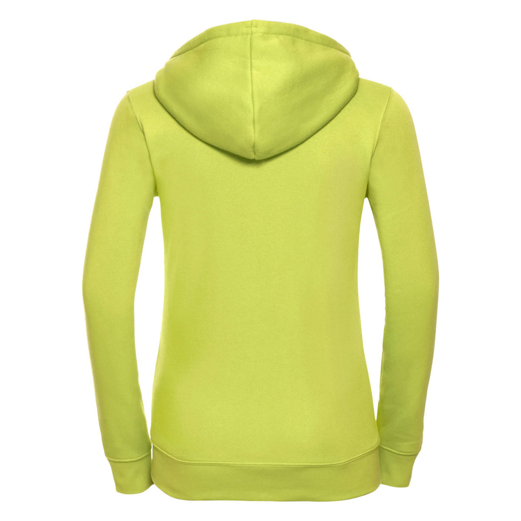 Russell Women's Lime Authentic Zip Hooded Sweatshirt