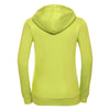 Russell Women's Lime Authentic Zip Hooded Sweatshirt