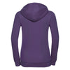 Russell Women's Purple Authentic Zip Hooded Sweatshirt