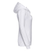 Russell Women's White Authentic Zip Hooded Sweatshirt