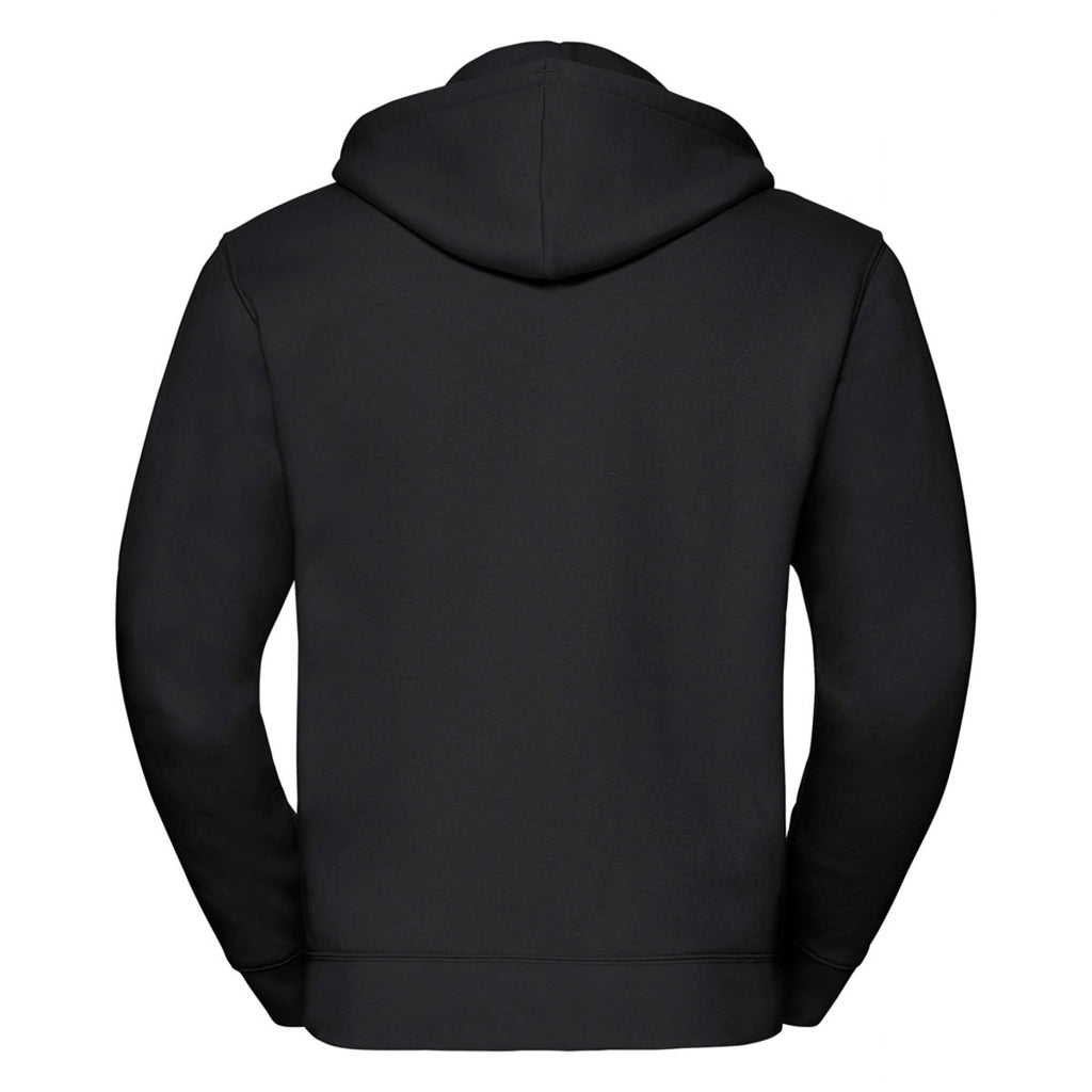 Russell Men's Black Authentic Zip Hooded Sweatshirt