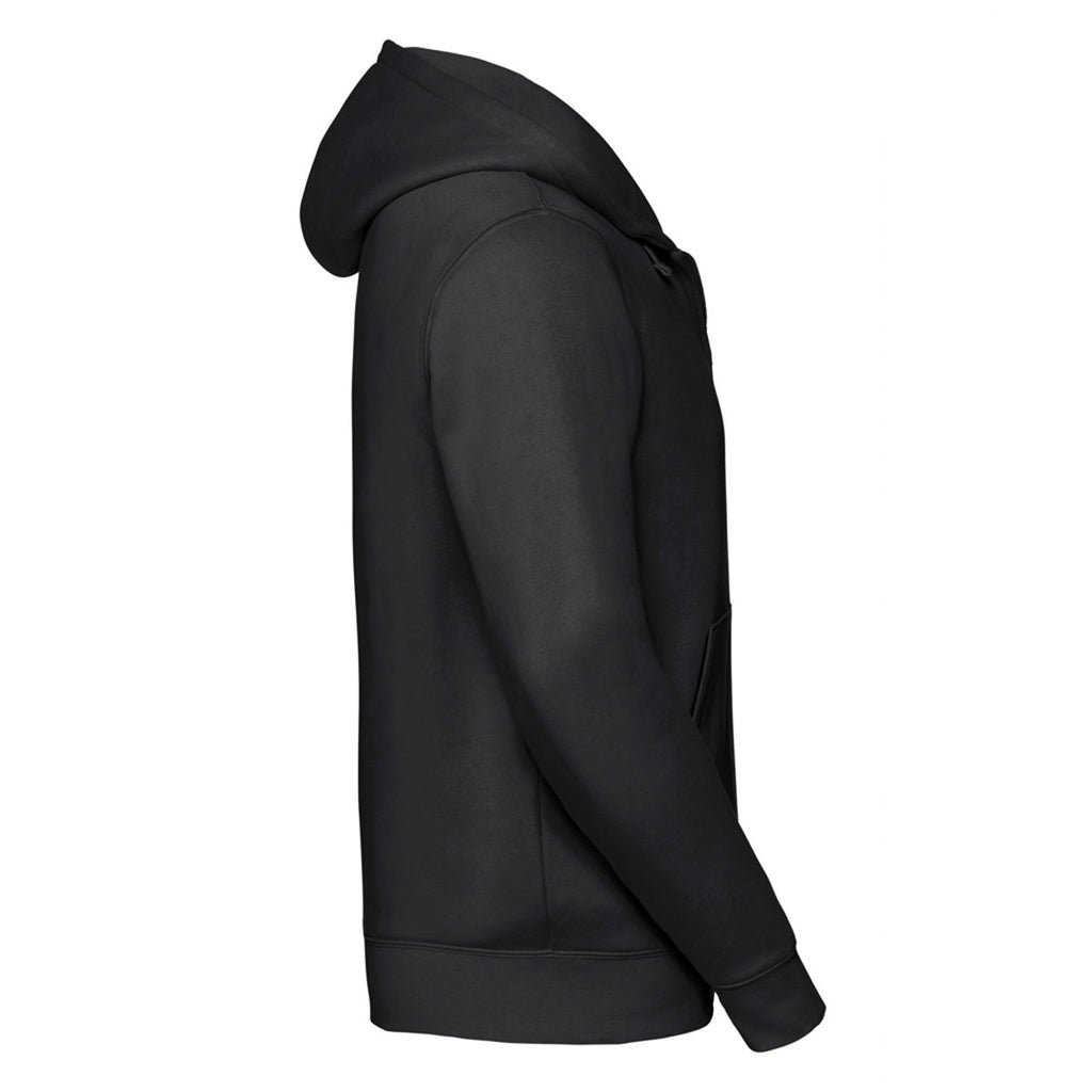 Russell Men's Black Authentic Zip Hooded Sweatshirt