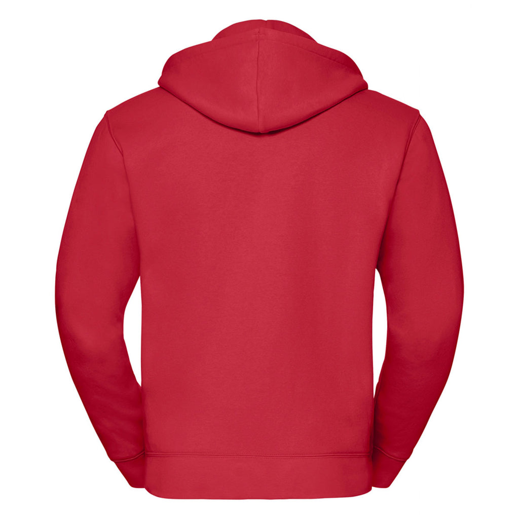 Russell Men's Classic Red Authentic Zip Hooded Sweatshirt