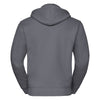 Russell Men's Convoy Grey Authentic Zip Hooded Sweatshirt