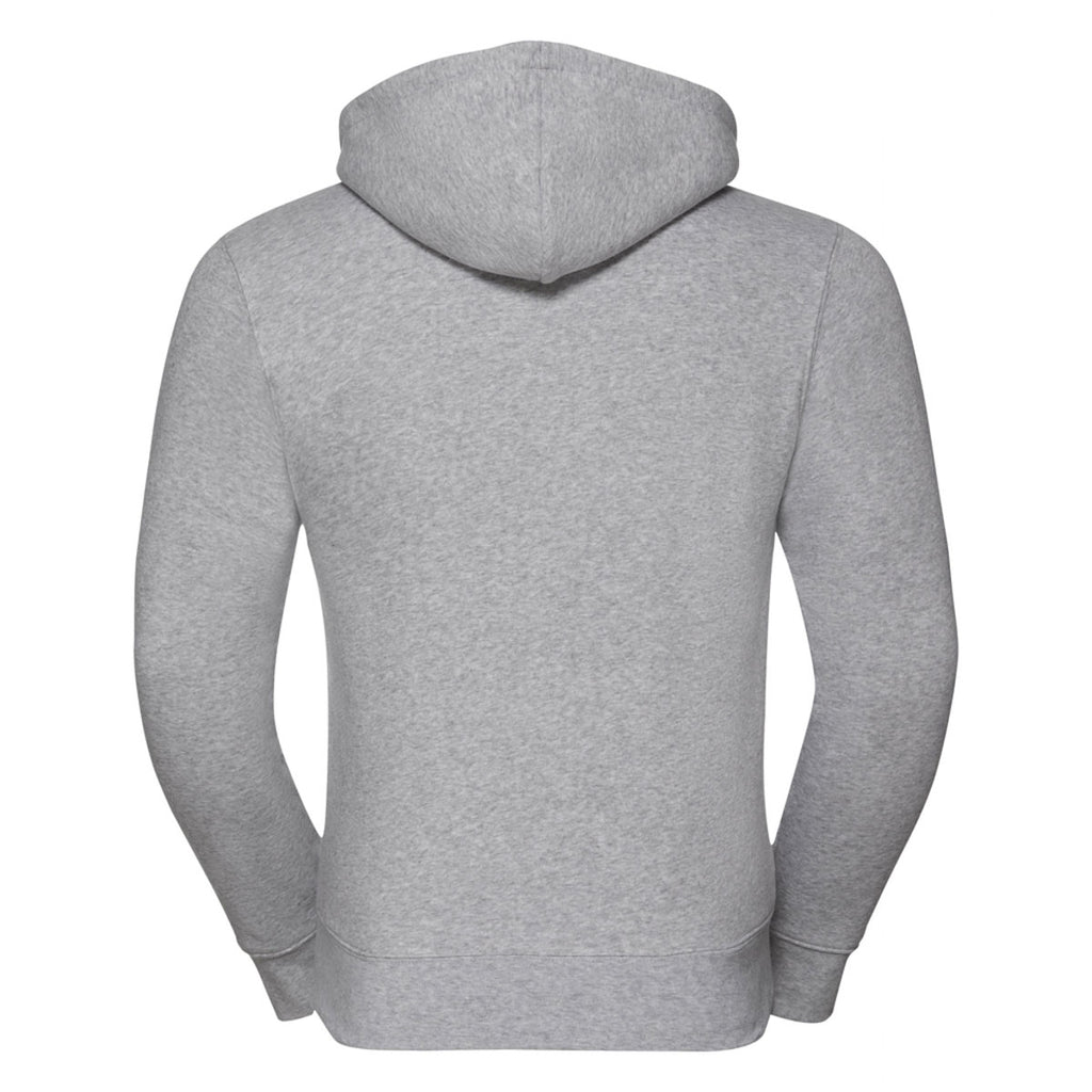 Russell Men's Light Oxford Authentic Zip Hooded Sweatshirt
