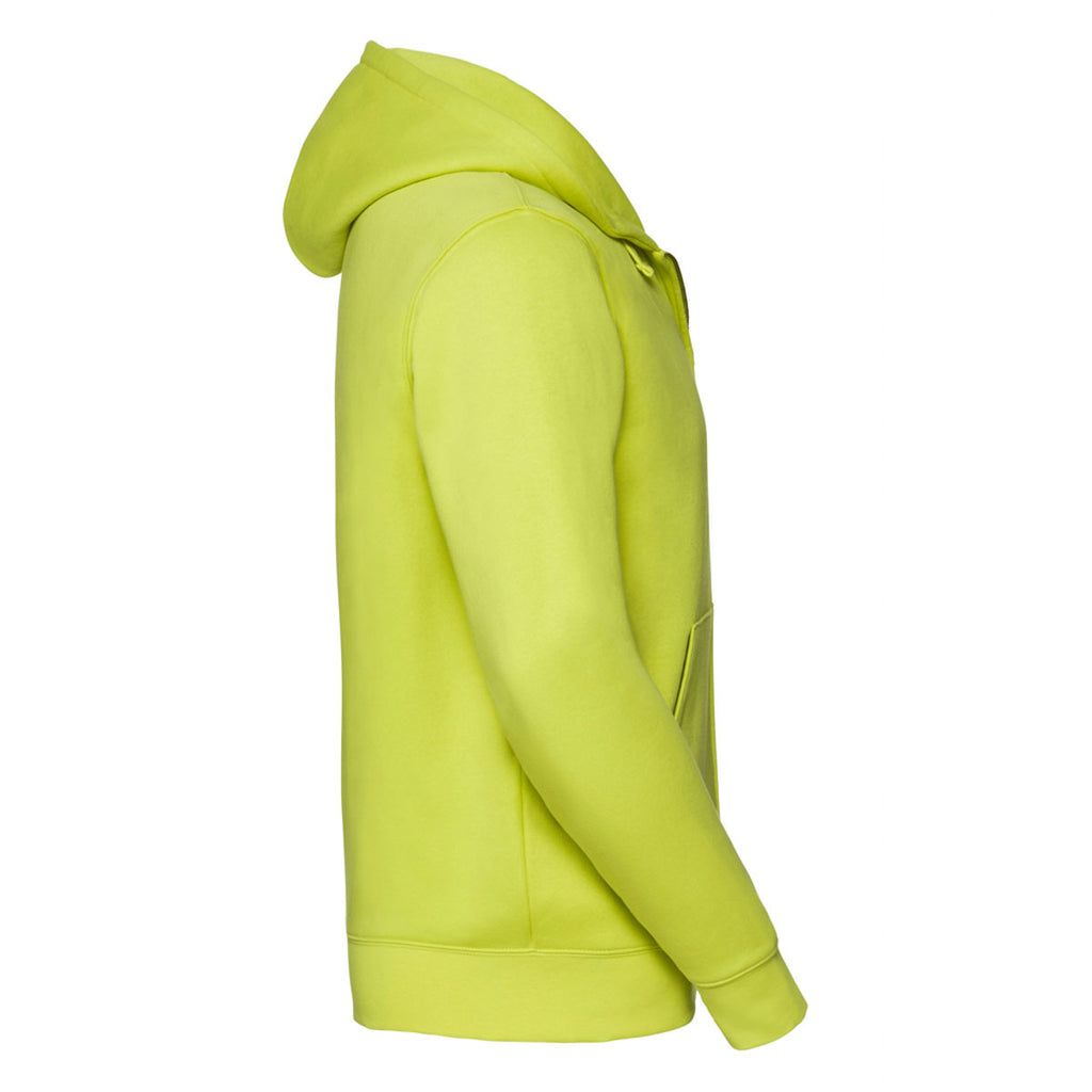 Russell Men's Lime Authentic Zip Hooded Sweatshirt