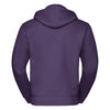 Russell Men's Purple Authentic Zip Hooded Sweatshirt