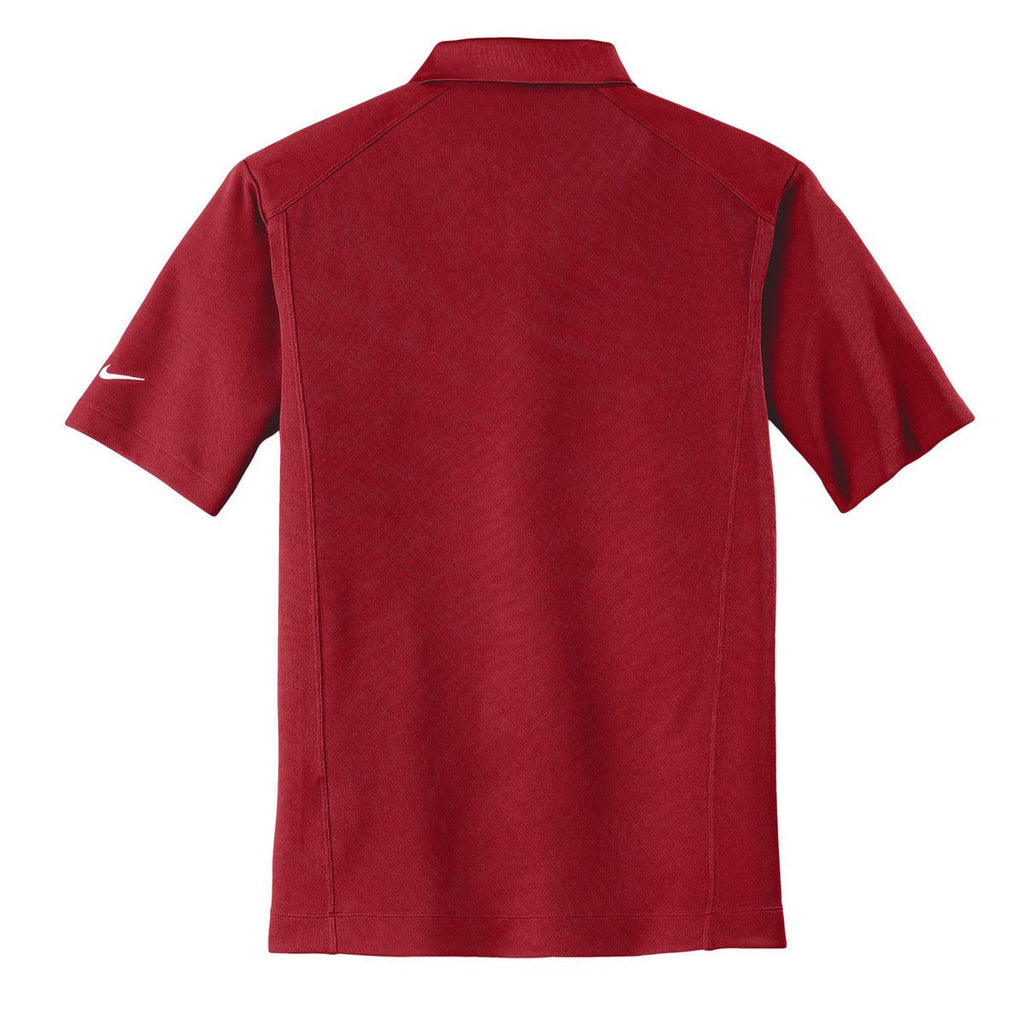 Nike Men's Red Dri-FIT S/S Classic Polo