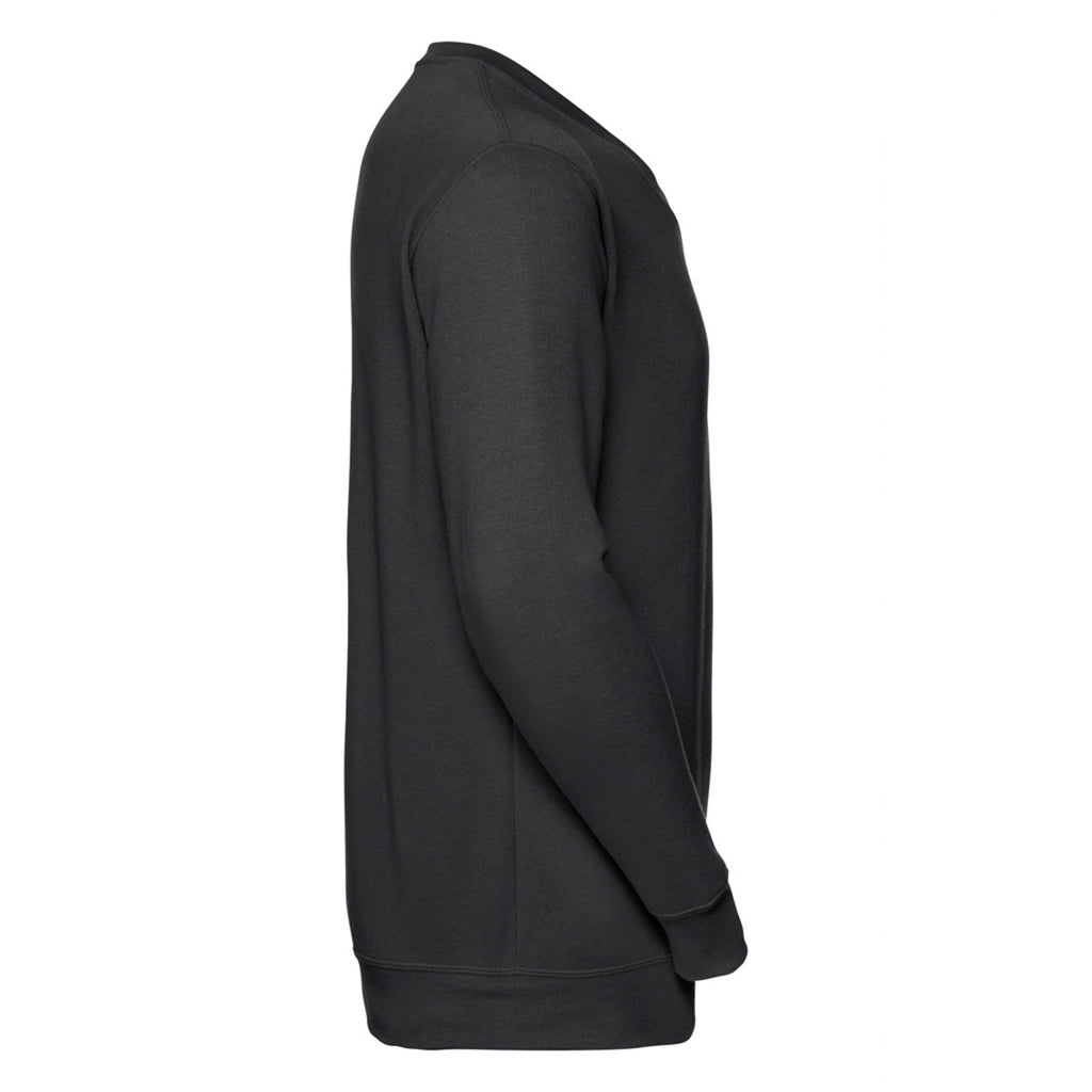 Russell Men's Black V Neck Sweatshirt